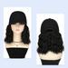 Wigs for Women Wig Women s Hat Wig Black Dark Brown and Light Brown Wig Cap Bob Short Curly Hair 8 inch