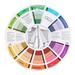 Guide Color Wheel- (9.25Inch) Color Wheel Professional Mix Guide Round Tattoo Nail Pigment Color Wheel Paper Card Supplies for Makeup Blending Board Chart Color Mixed Guide Mix Colors