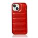 Designed for iPhone 15 Pro Puffer Phone Case Anti-Scratch Trendy Down Jacket Soft Touch Puffer Slim Cover for iPhone 15 Pro Women Men Girls Shockproof Protective Slim Glossy Case Red