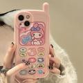 Sanrio My Melody Cute Air Cushion Phone Cases For iPhone 14 13 12 11 Pro Max Mini XR X XS MAX 8 7 Plus SE Anti-fall Cover