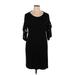 Alya Casual Dress: Black Dresses - Women's Size Large