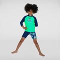 Infant Boys' Long Sleeved Printed Rash Top Green/Blue