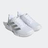 Hallenschuh ADIDAS PERFORMANCE "COURT TEAM BOUNCE 2.0", Gr. 38, weiß (cloud weiß, silber metallic, grau one), Synthetik, Textil, sportlich, Schuhe, besonders geeignet für Handball