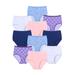 Plus Size Women's Cotton Brief 10-Pack by Comfort Choice in Garden Plaid Pack (Size 16) Underwear