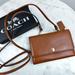 Coach Bags | Coach Smooth Tan Leather Xbody Crossbody Bag Wallet 63154 | Color: Gold/Tan | Size: Os