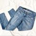 J. Crew Jeans | J Crew Toothpick Ankle Ripped Distressed Jeans Blue Denim Size 27 | Color: Blue | Size: 27