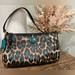 Coach Bags | Coach Leopard Print Small Bag | Color: Blue/Brown | Size: Os