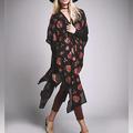 Free People Accessories | Free People Light Of The Moon Kimono | Color: Black | Size: Os