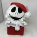 Disney Holiday | Disney Jack Skellington Animated Santa Plush Down Chimney Nightmare Before Xmas | Color: Red/White | Size: Os