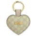 Gucci Accessories | Gucci Key Holder Beige Gold Sima 199915 Heart Gg Leather Gp Gucci Ring Charm ... | Color: Tan | Size: Os