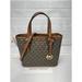 Michael Kors Bags | Michael Kors Xs Top Zip Tote Bag Jst Metallic Print Brown Gold | Color: Brown | Size: Extra Small