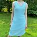 Athleta Dresses | Athleta Kirra Crochet Overlay Dress In Light Blue, S. | Color: Blue | Size: S
