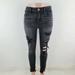 American Eagle Outfitters Jeans | American Eagle Super Stretch X Hi-Rise Jegging Black Distressed Denim | Color: Black | Size: 2
