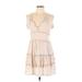 Love Tree Casual Dress - Mini: Tan Dresses - Women's Size Large