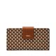 Fossil Zip Around Clutch für Damen Logan beschichtet Textil Polyurethan, SL10058249