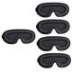 Gatuida 3D Sleeping Blindfold 5pcs Goggles to Sleep Eye Shadow 3D Memory Foam Elastic Eye Patches