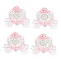 EXCEART 16 Pcs Carriage Candy Box Love Heart Pumpkin Carriage Centerpiece Christmas Candy Case Candy Storage Boxes Wedding Decoration Favor Boxes for Wedding Shape Box Princess Tinplate