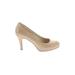 Madden Girl Heels: Pumps Stilleto Classic Tan Print Shoes - Women's Size 8 - Round Toe