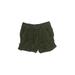 Tahari Shorts: Green Print Bottoms - Women's Size Small - Dark Wash