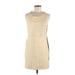 Sanctuary Casual Dress - Sheath Crew Neck Sleeveless: Tan Print Dresses - Women's Size Medium