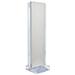 Azar Displays Two-Sided Pegboard Floor Display w/C-Channel Sides on Revolving Round Studio Base. Spinner Rack Stand. Panel | Wayfair 700778-WHT