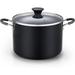 Cook N Home Non-Stick Aluminum Stockpot Cooking Pot w/ Glass Lid Non Stick/Aluminum in Black/Gray | 8 quarts | Wayfair 02747