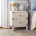 Beachcrest Home™ Alfano 2 - Drawer Nightstand in Walnut Wood in White | 22.2 H x 18.5 W x 15.35 D in | Wayfair 004051A7A7E6468893065812E71FAD7B