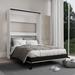 Hokku Designs Wikje Murphy Bed Wood in Gray/White | 81.5 H x 90 W x 90 D in | Wayfair 0D9913052A8343B896B1C6A46C7D31DC