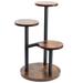 17 Stories Torrun Plant Stand Wood/Metal/Manufactured Wood in Black/Brown | 21 H x 12.6 W x 12.6 D in | Wayfair 843A8CA32EEC4D3D80AE199682DFCD63