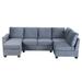 Gray Sectional - Latitude Run® Modern L-Shape Sectional Sofa Velvet | 37 H x 138 W x 56 D in | Wayfair FF5FCAAA10444253A4B161BB99E4E514