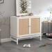 Bay Isle Home™ Alahia Metal 2 - Door Accent Cabinet Wood/Metal in White | 31.5 H x 31.5 W x 15.75 D in | Wayfair 3DAF0EA888BD4B569D241C95CDDD5F75