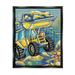 17 Stories Construction Vehicle Painting Framed Floater Canvas Wall Art Design By Nidhi Wadhwa Canvas | 21 H x 17 W x 1.7 D in | Wayfair