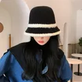 Chapeau de bain pliable coupe-vent pour femme chapeau d'hiver chaud adapté à l'extérieur automne