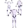 Combinaison de Cosplay de Trooper Blanc pour Homme Costume de l'Armée de Combat de l'Espace