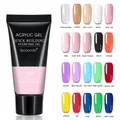 Vernis à ongles en polygel 30ml Extension rapide rose blanc Transparent UV/LED 20 couleurs en