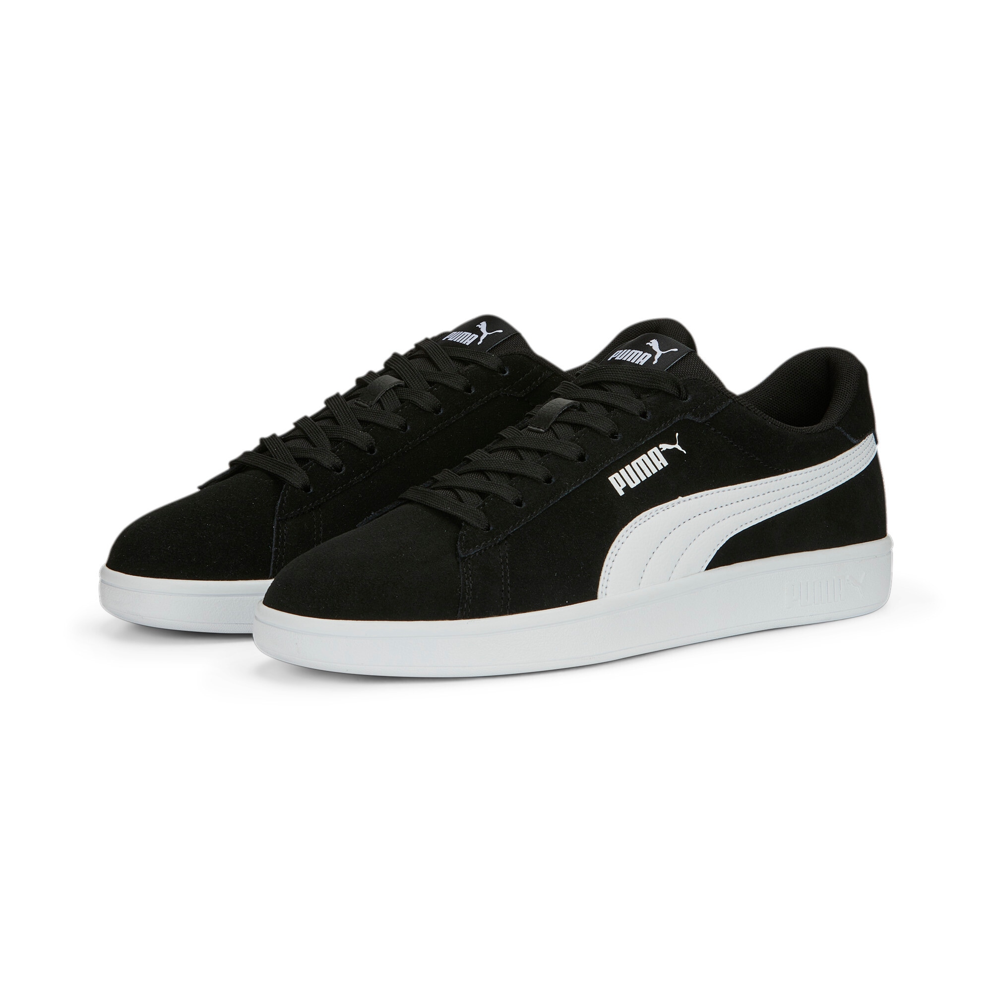Sneaker PUMA "SMASH 3.0", Damen, Gr. 46, schwarz-weiß (puma schwarz, puma weiß), unifarben, Schuhe Sneaker