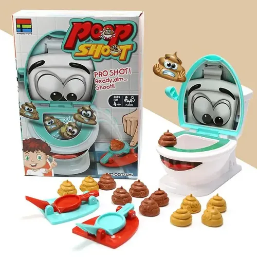 1 Satz Poop Shooter Spielzeug lustige Toilette Spielzeug Familien feier Entspannung Eltern Kind