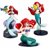 19cm Disney Anime sirenetta Ariel Action Figure Toys Ariel The Princess Collection Room Car Cake