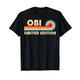 OBI Surname Retro Vintage 80s 90s Birthday Reunion T-Shirt