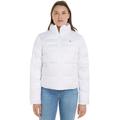 Calvin Klein Jeans Damen Jacke Short Fitted Jacket Steppjacke, Weiß (Bright White), L