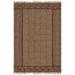 Casavani Handmade Brown Block Printed Cotton Outdoor Patio Rug Hallway Stair Runner Rug 4x20 feet