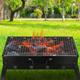 Portable Charcoal Grill 17 inch iMounTEK Small Barbecue Grill Folding BBQ Grills Tabletop BBQ Charcoal Grills Mini Grill for Travel Outdoor Barbecue Camping Picnic