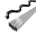 6.6 FT Spring Wire and Lock Channel for Greenhouse Set Aluminum Alloy Lock Channels and PVC-coated Spring Wires 1MM U-Channel Bundle for Farmer Greenhouse Poly Film or Shade Cloth Attachment