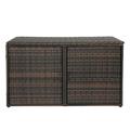 Iron Frame Double Door Can Be Stored Brown Gradient Rattan Locker