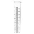 Set of 2 Glass Rain Gauge Outdoor Measuring Cup Garden Guage for Tipping Bucket Replacement Tube