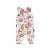 Infant Baby Football Bodysuit Overalls Sleeveless Jumpsuit Clothes