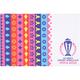 ICC Mens Cricket World Cup Tea Towel - Multi Coloured