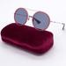 Gucci Accessories | New Gucci Sunglasses Gg0061s, New Round Women Sunglasses Gucci | Color: Gray/Red | Size: Os