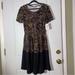 Lularoe Dresses | Nwt Lularoe Amelia Dress, Size Medium | Color: Black/Orange | Size: M