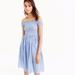 J. Crew Dresses | Jcrew Blue Off Shoulder Gingham Dress Small | Color: Blue/White | Size: S